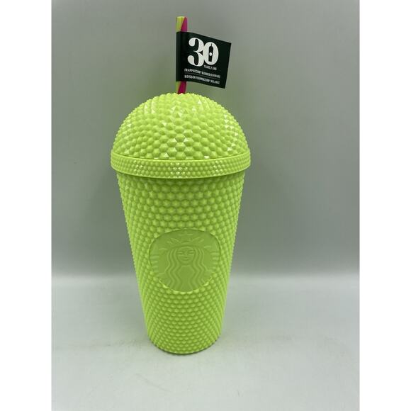 30 Years Of Studded Lime Green Dome Cold Cup 16oz Starbucks 2025 NEW W/ Tags - Picture 1 of 8